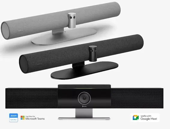 Jabra Panacast 50 and Poly Studio Video Bar 7200